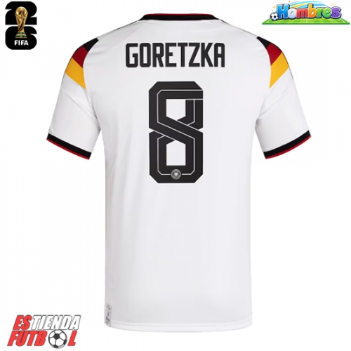 Alemania Leon Goretzka #8 Primera Equipación Mundial 2026 Manga Corta